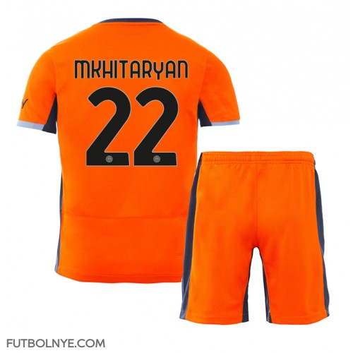 Camiseta Inter Milan Henrikh Mkhitaryan #22 Tercera Equipación para niños 2023-24 manga corta (+ pantalones cortos)